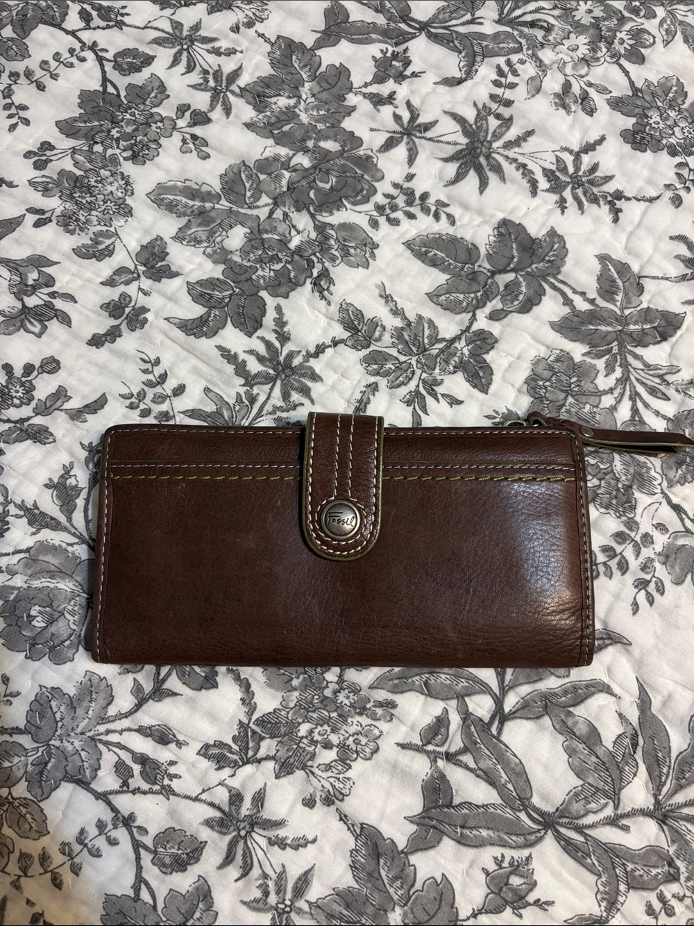 Fossil vintage Brown leather wallet